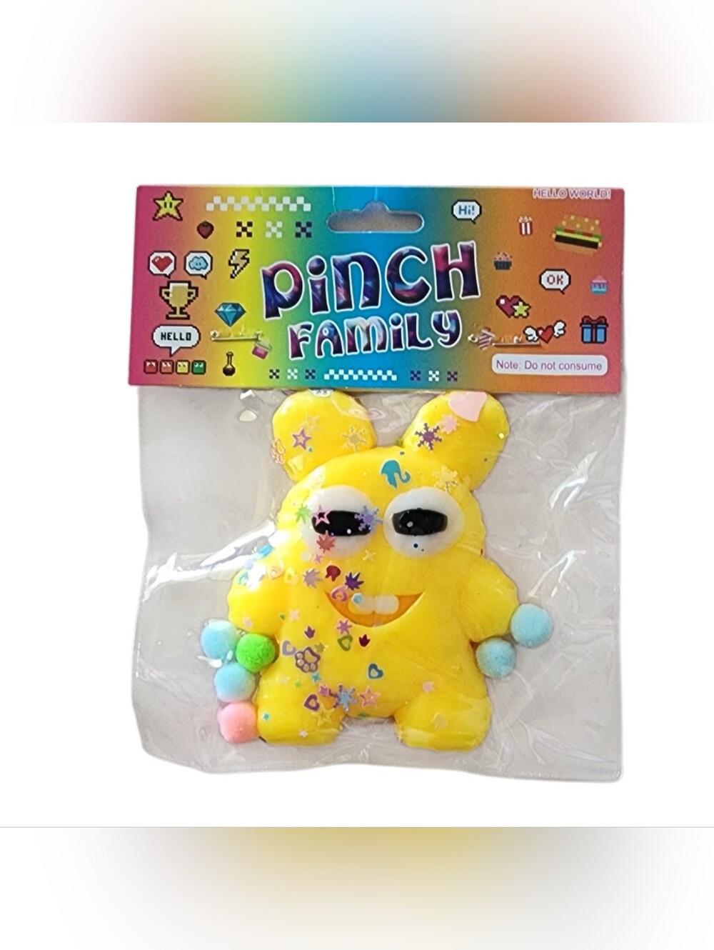 Pinch Family Yellow Creature Taba Squishy